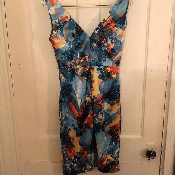 Donna Ricco blue dress 4 - Picture 6 of 7